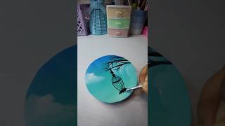 Bird cage easy painting// #art #painting #foryou #drawing #shorts