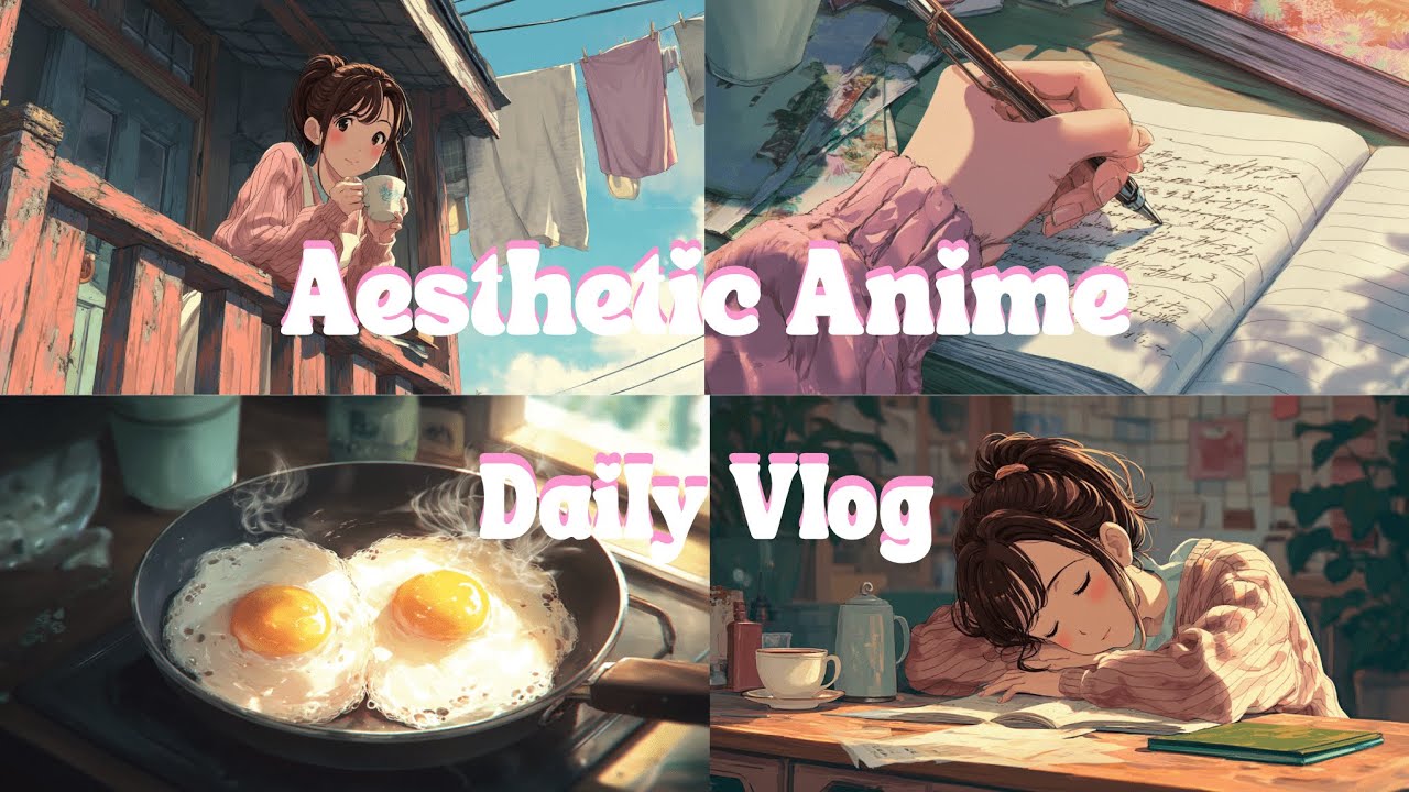 Cozy Anime Morning & Night Routine 🌸 | Cleaning, Studying, Cooking ...