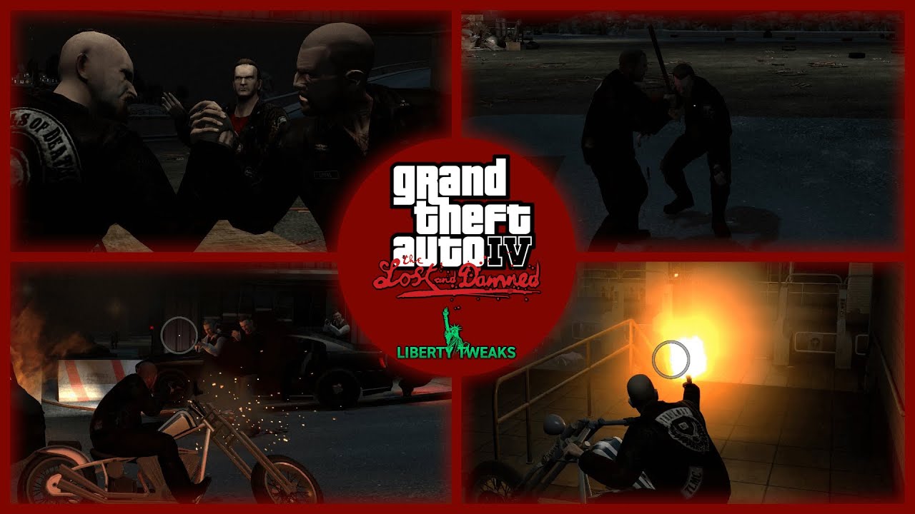 GTA IV TLAD - Arm Wrestling Incident + 6 Star Escape