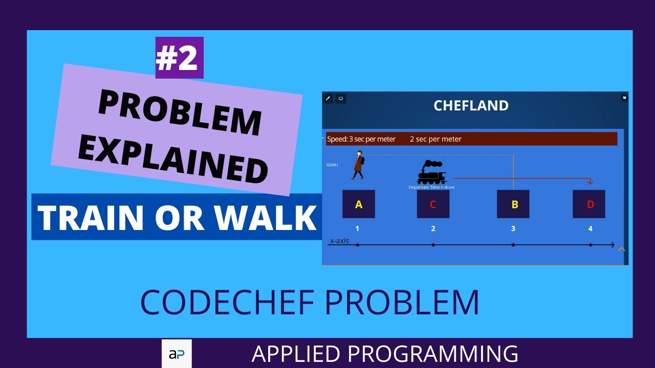 #2 PROBLEM EXPLANATION | TRAIN OR WALK | CODECHEF PROBLEM - YouTube