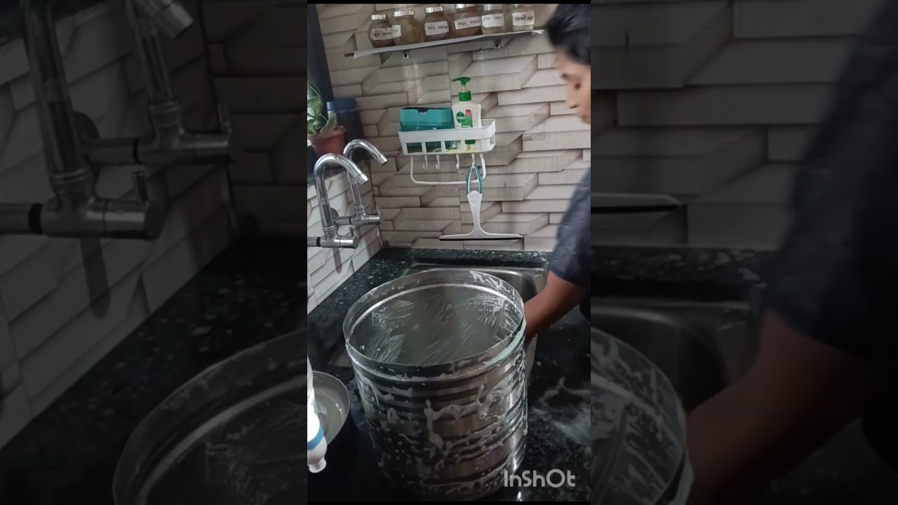 my morning kitchen deep cleaning 🧹🧼 volg 🥰