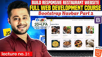 Bootstrap Navbar Tutorial | Make Your Responsive Restaurant Website | #html #css #coding