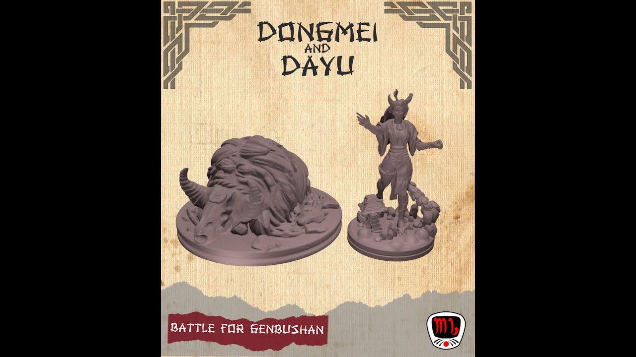 3D printable fantasy miniatures - YouTube