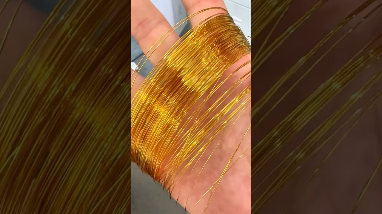 Gold filigree inlay craftsmanship 