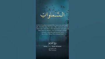 [سورة الأنعام ]*(وهو الذي خلق السماوات والأرض بالحق)* بصوت الشيخ ياسر الدوسري🩵🤍