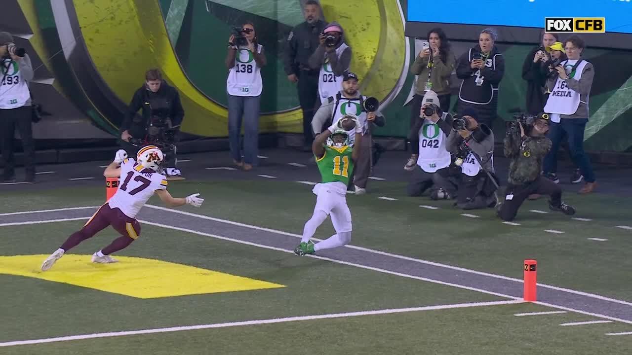 Jeremiah McClellan GOT A TOE DOWN vs. Minnesota | Oregon Football
