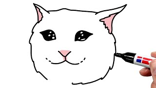How To Draw The Crying Cat Meme