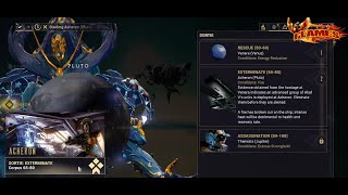 Warframe Sorite Acheron (Pluto) Mission Extermiante level 65-80