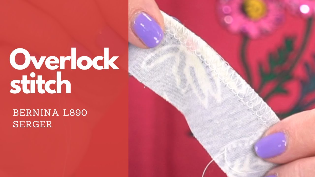 How to make an overlock stitch with the Bernina 890 serger