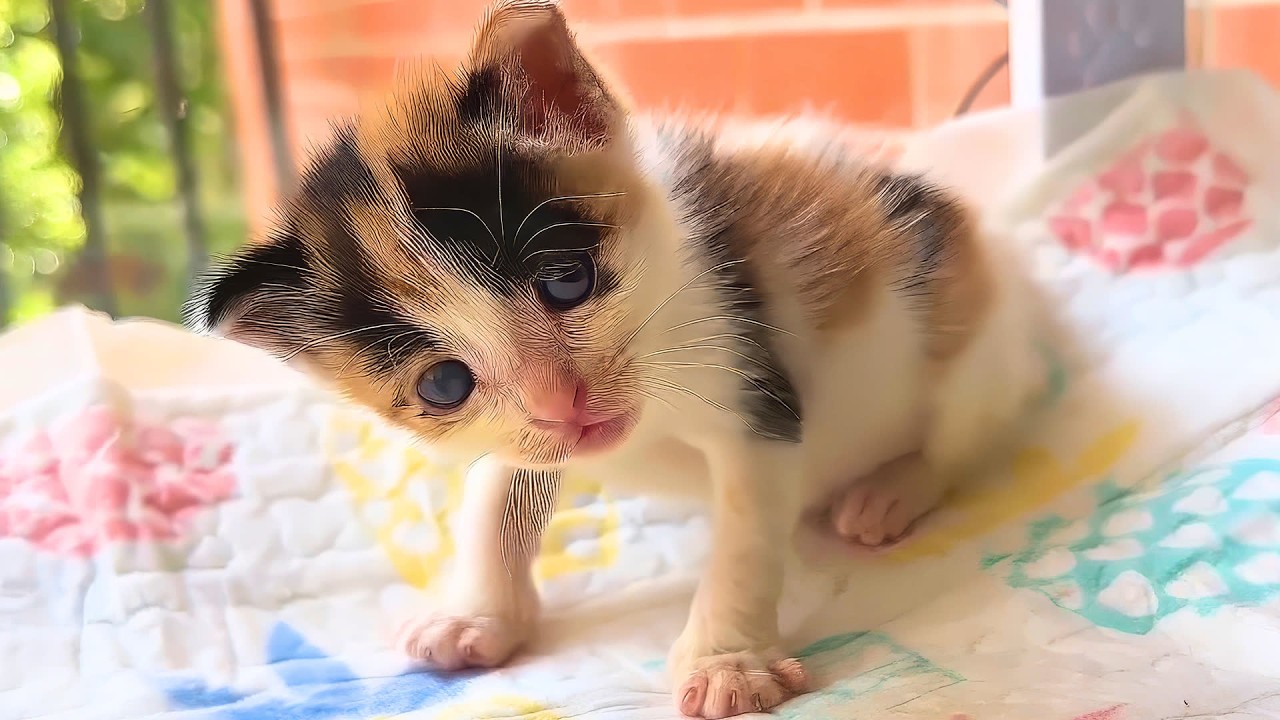 Rescued a tiny stray kitten from roadway, but I never expected her to be such a nonstop chatterbox!
