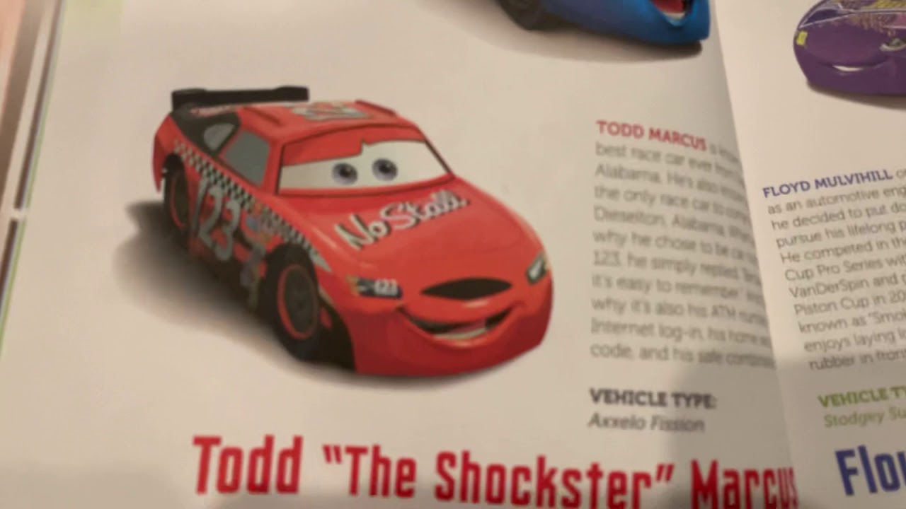 Looking at the Disney Pixar cars book YouTube