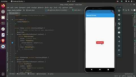 Flutter Animate Page Transition using Page Route Builder