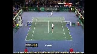 Michael Llodra vs John Isner - ATP Masters Paris 2012. Highlights (bojan svitac)