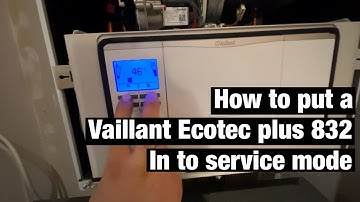 How to put a vaillant ecotec 832 in to service mode || Boiler Training