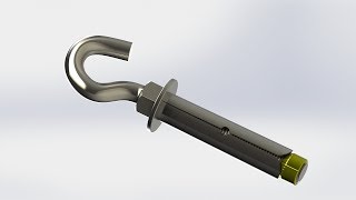 Solidworks 2016 - Hook Anchor Bolt.