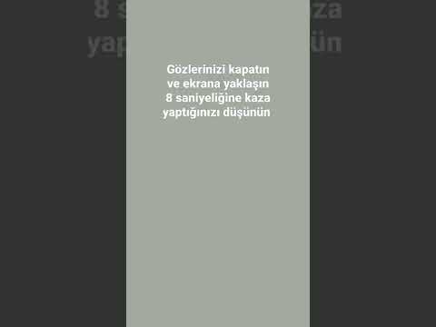 Gözünüzü kapatın ve