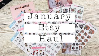 January Etsy Haul