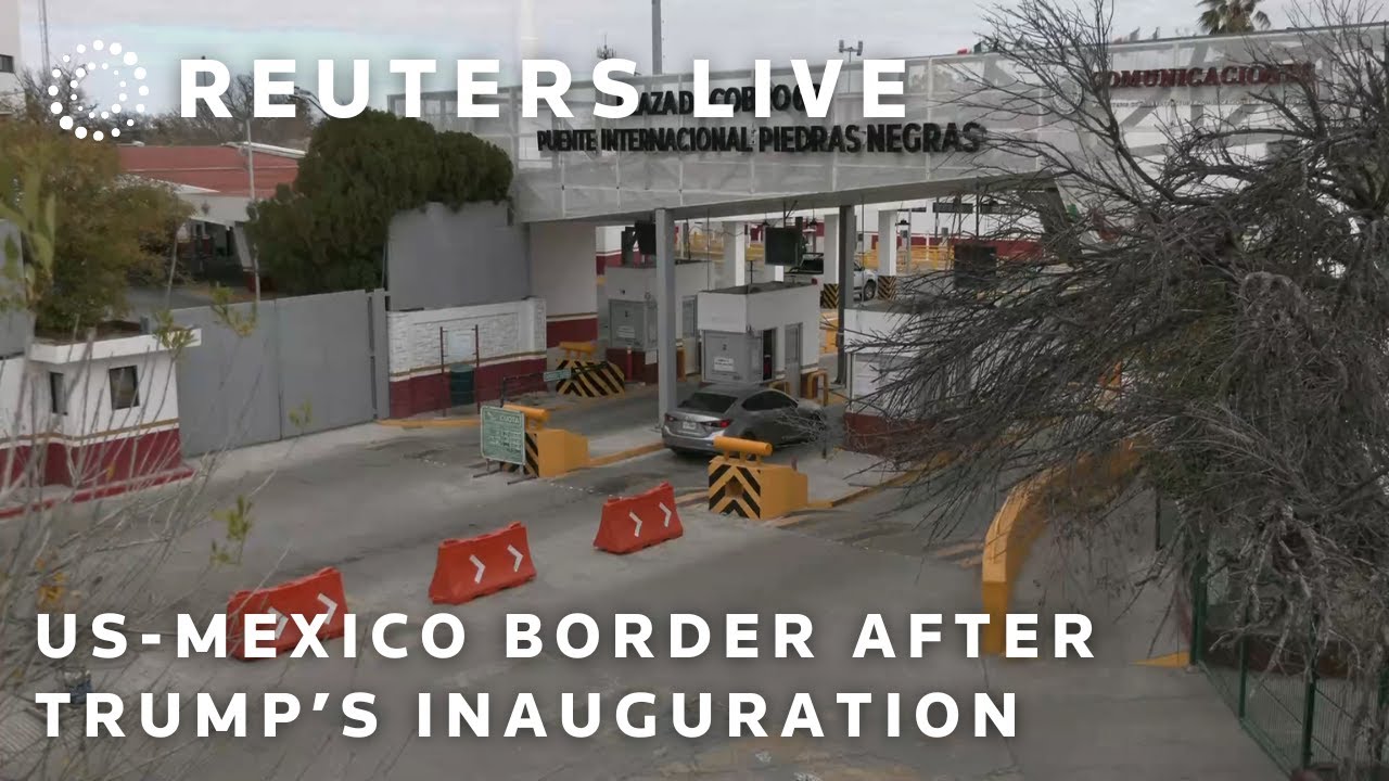 LIVE: View of US-Mexico border crossing after Trump’s inauguration