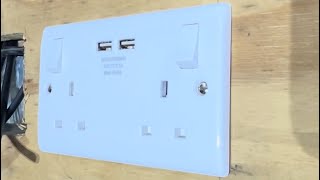 How To Wire A Plug Socket With 2 USB A Sockets