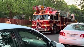 Fairfax county fire truck 410 returning 