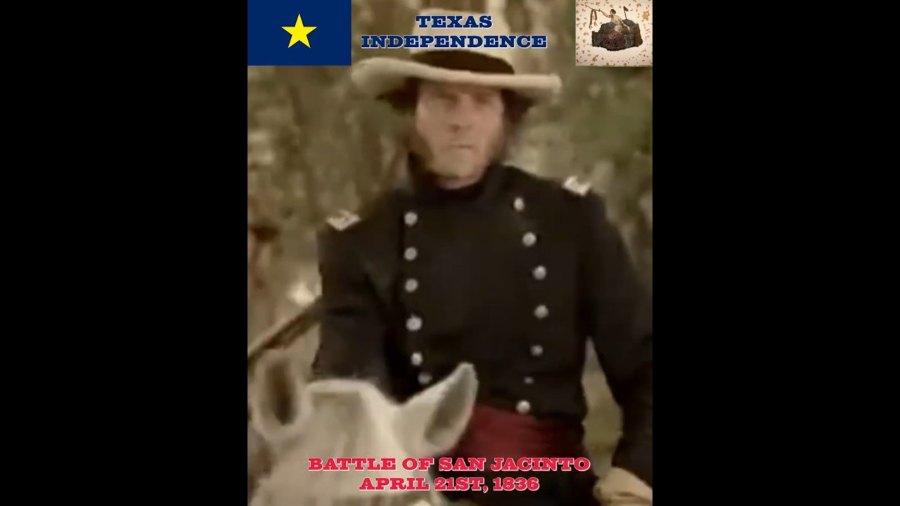 Great Cousin - Sam Houston.  Battle of San Jacinto, April 21, 1836, battle of the Texas Revolution.