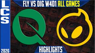 FLY vs DIG Highlights ALL GAMES | LCS Spring 2026 W4D1 | FlyQuest vs Dignitas