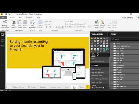 Sorting months according your financial year in Power BI