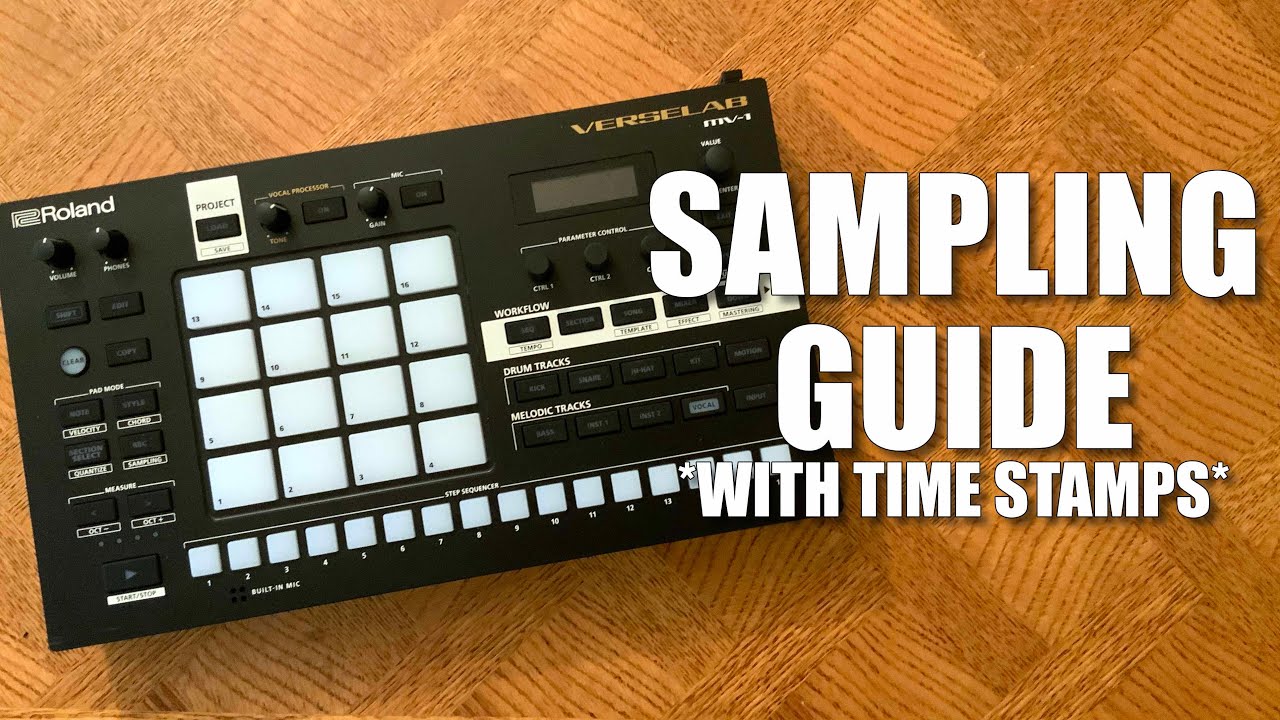 Roland MV-1 Verselab! Sample Chopping, Importing, & Time Stretch Tutorial