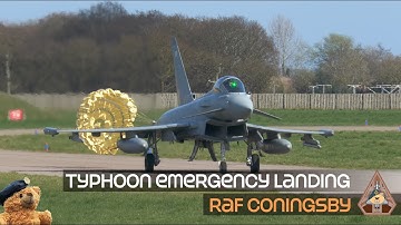 EMERGENCY: Tense Typhoon Emergency Chute Landing Procedure - Forced Go Around RAF Coningsby 03.04.23
