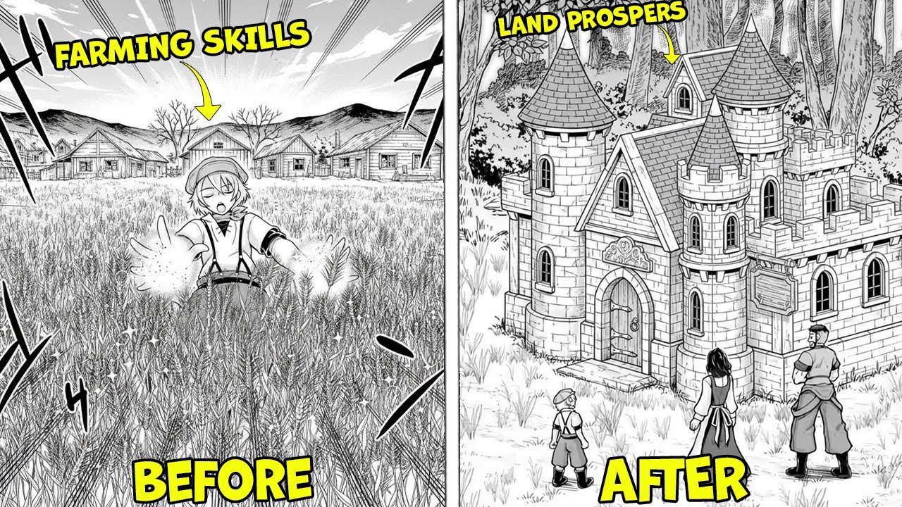 EXILED FROM CASTLE,  MAGE WITH FARMING SKILLS BECOMES A FARMER, AND HIS LAND PROSPERS | MANGA RECAP