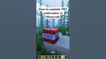 How to explode TNT underwater in Minecraft