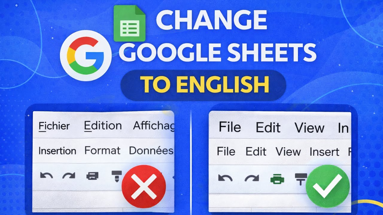How to Change Google Sheets Language  (Full Guide)