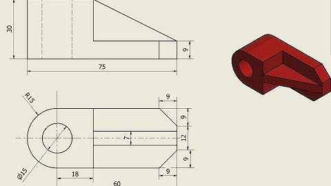 Auto desk inventor  Tutorial How to draw Fixture block Basic tutorial for beginner