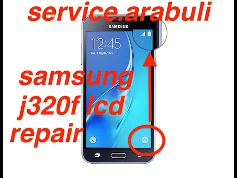 samsung j320f lcd remove+repair