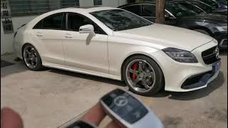 for mercedes benz cls w218  add push to start stop system remote start system and comfort access