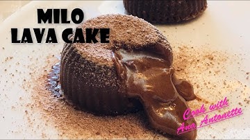 Milo Lava Cake Recipe | No Bake Milo Lava Cake | Cook with Ana Antonette
