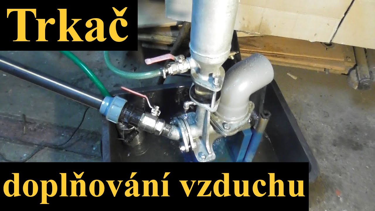 Trkač a doplňování vzduchu.