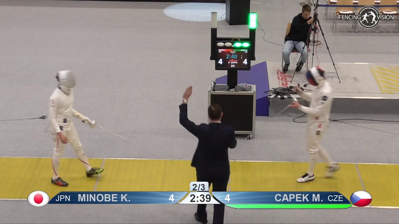 2020 108 T32 08 M E Individual Heidenheim GER WC YELLOW CAPEK Martin CZE  vs MINOBE Kazuyasu JPN