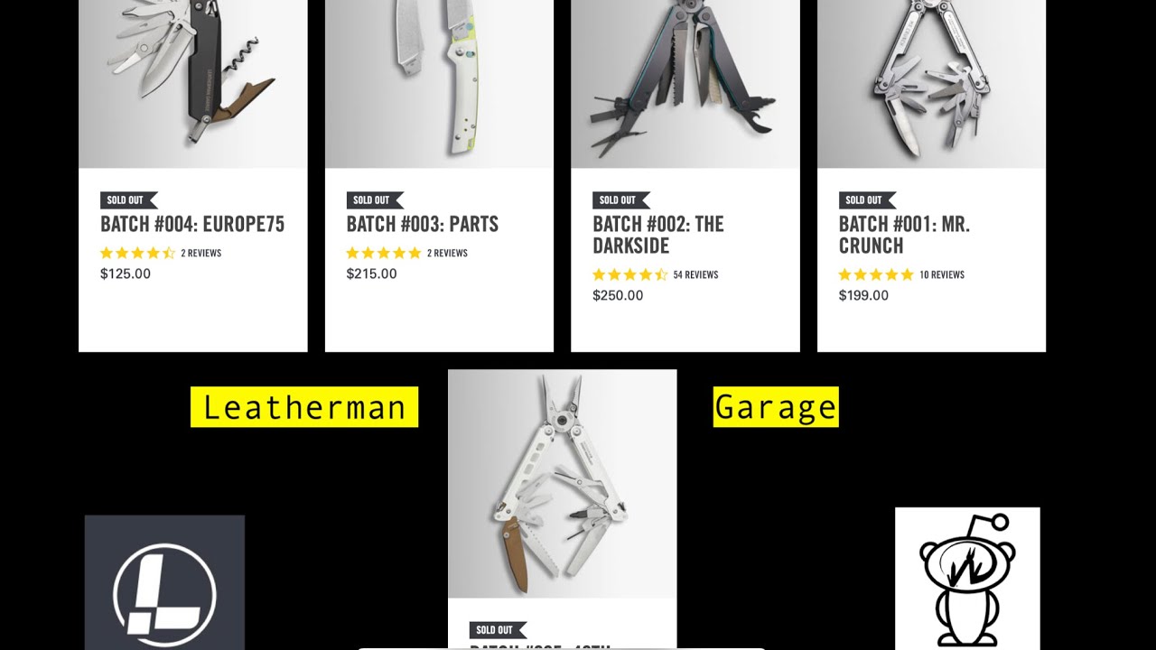 Every Leatherman Garage Release✔️ Batch 001 thru 005 Recap