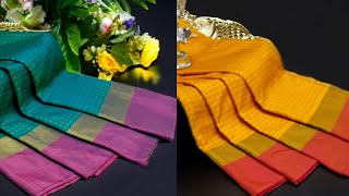 VAIRAOOSI SOFT SILKS 🏹SOFT SILKS  PARTY WEAR COLLECTIONS SAREES_🏹Rich Contrast Jari pallu screenshot 5