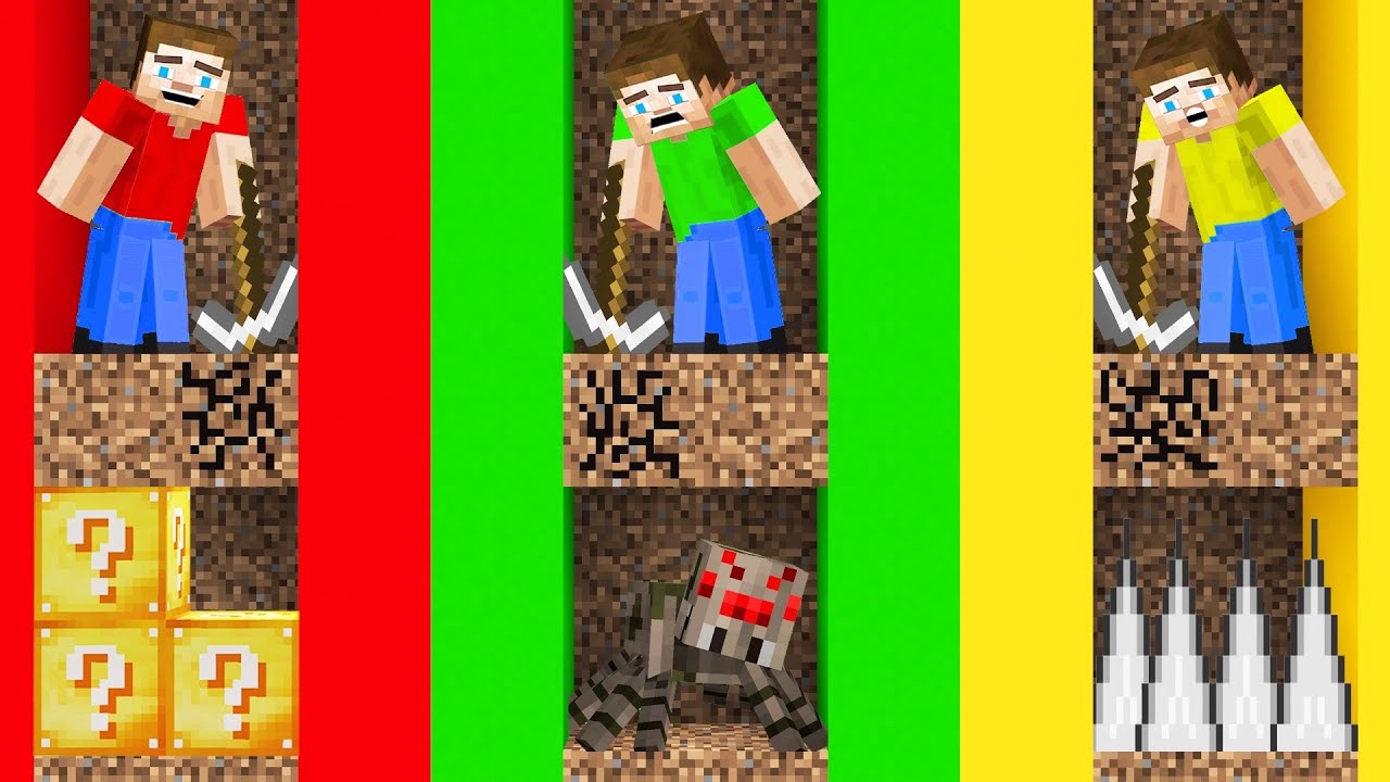 DIG DOWN For 24 HOURS Challenge! (Minecraft) YouTube