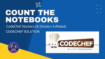 Count the Notebooks Problem Code: NOTEBOOK | CodeChef | Python3