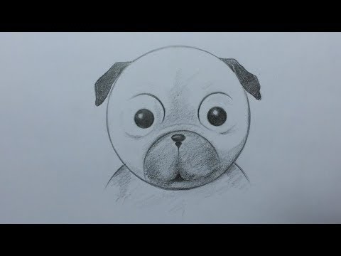 كيف أرسم كلب ( كرتون ) بطريقة بسيطة