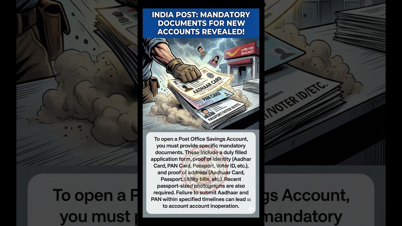 What documents are mandatory to open account?