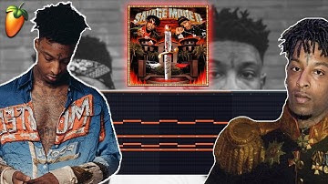 HOW TO MAKE A 21 SAVAGE TYPE BEAT! - FL STUDIO TUTORIAL (2022)