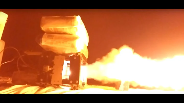 Ethanol/Nitrous Oxide Rocket Engine Test 8-11-19 (Side View)