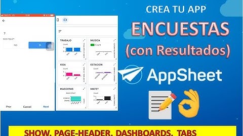 Crear ENCUESTAS en AppSheet. Uso de columnas tipo SHOW