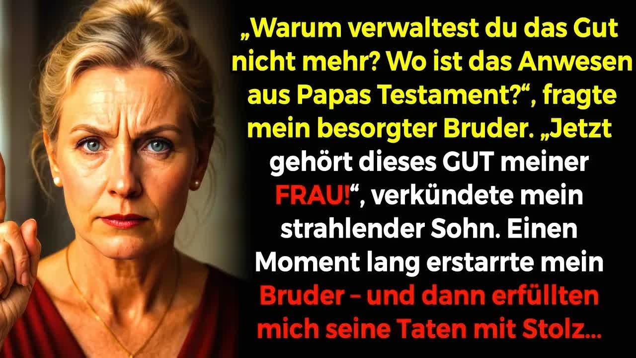 73 Jahre alt, die Hände dunkel von Gartenerde, stand ich in meinem Wohnzimmer, als mein eigener Sohn sagte: »Und jetzt gehört dieser Hof meiner Frau.« Fünfzehn Jahre hatte ich den Hof verwaltet,...