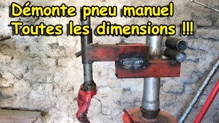 DÉMONTE PNEU MANUEL. TOUTES LES DIMENSIONS] 