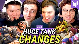 HUGE TANK CHANGES! ft. Jake, AVRL, Jaws, Reinforce - Plat Chat Overwatch 224